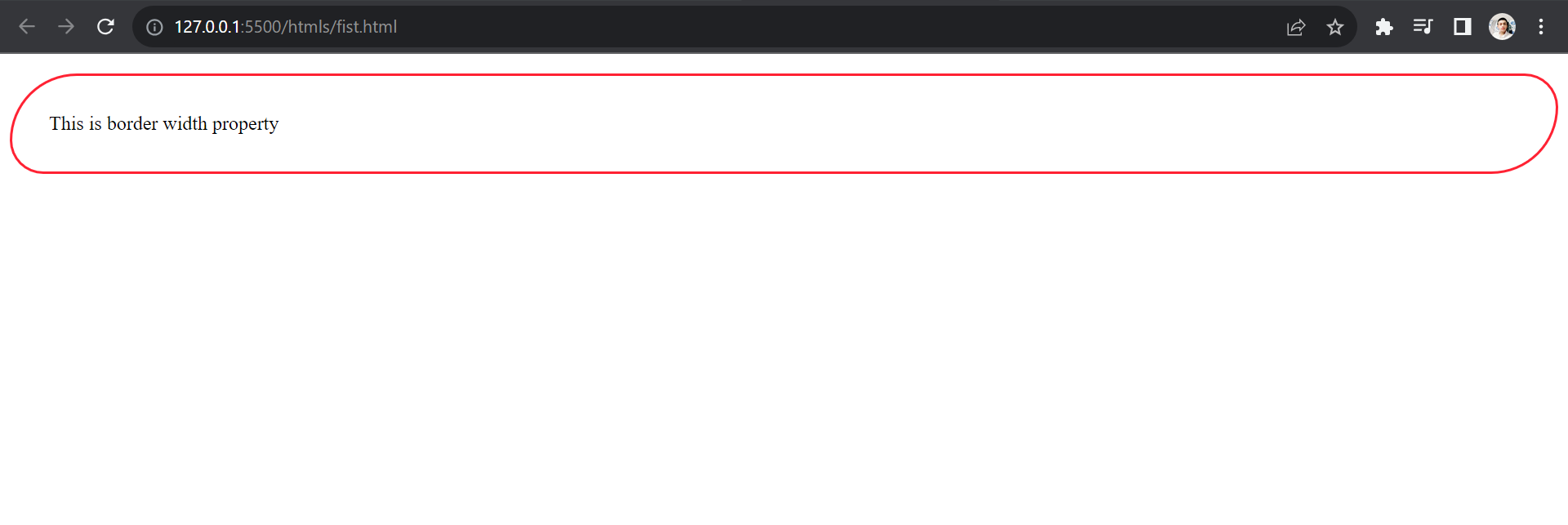 border Radius property